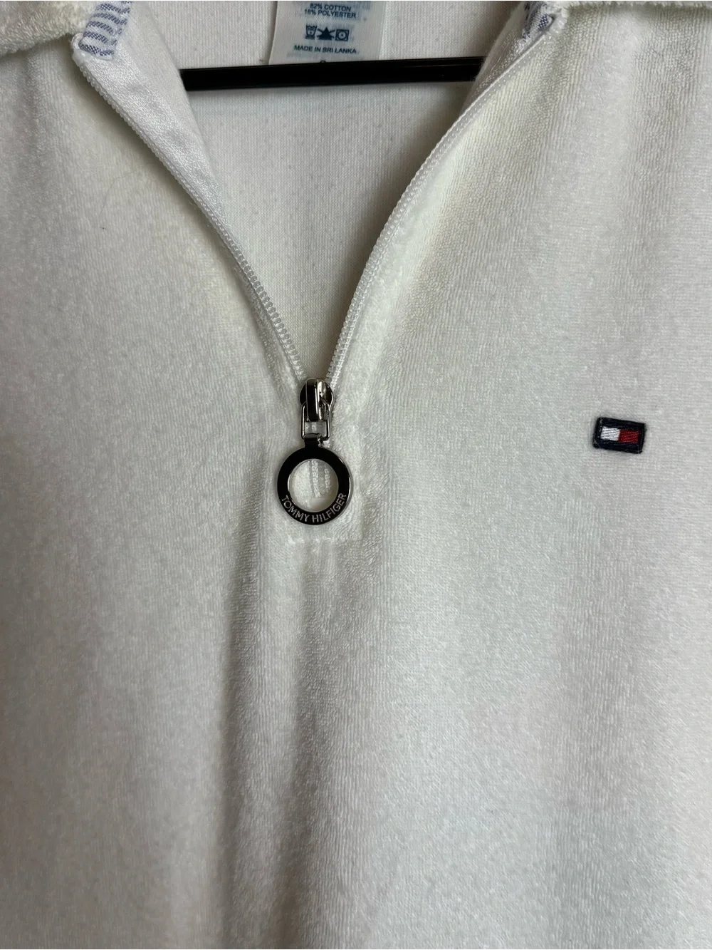 Tommy Hilfiger Terry Cloth White Swim Coverup Size Small